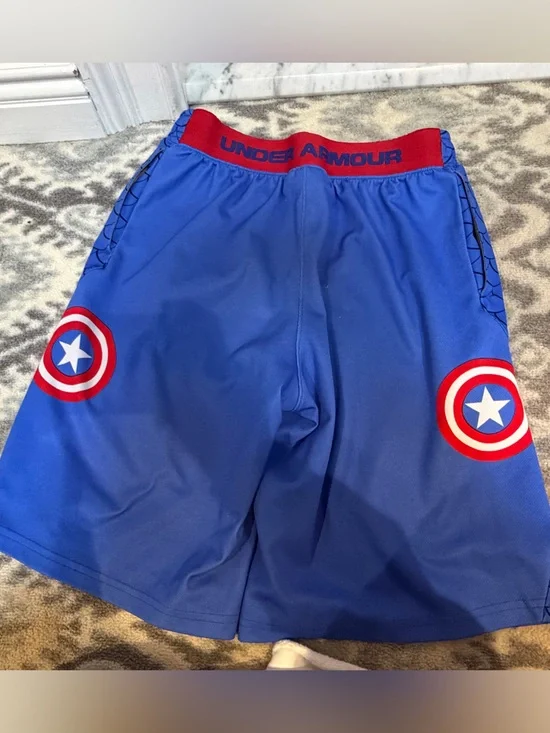 Under Armour Blue Captain Shield Athletic Shorts