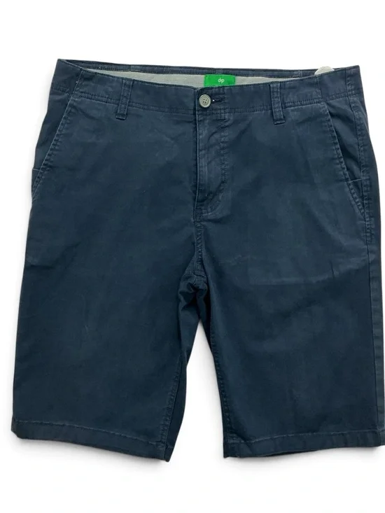 Dip Men’s Flat Front Navy Blue Chino Shorts - Size 34 (Like New)