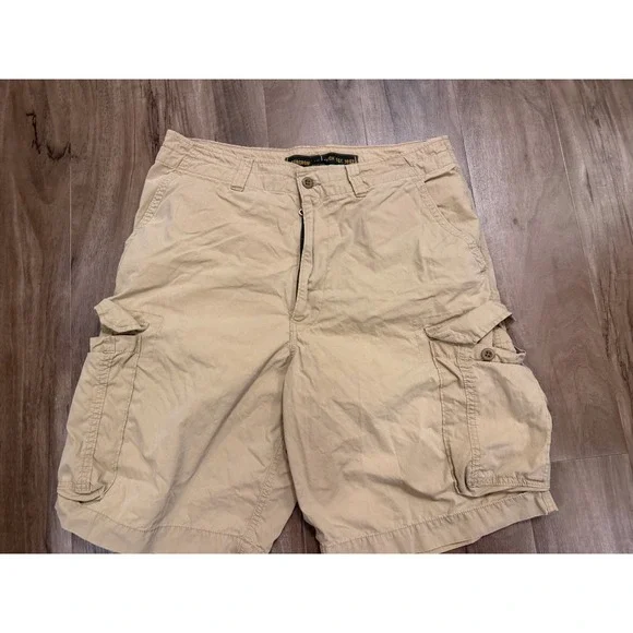 Vintage Abercrombie Fitch Cargo Shorts Mens 34 Fatigue Skate Y2K Distressed