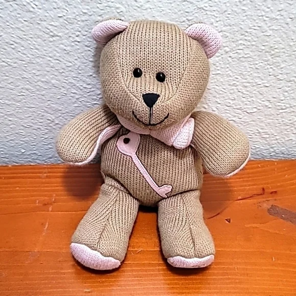 Starbucks Bearista Bear Plush Toy Unisex OS Tan Pink‎ 89th Edition 2010 Knit