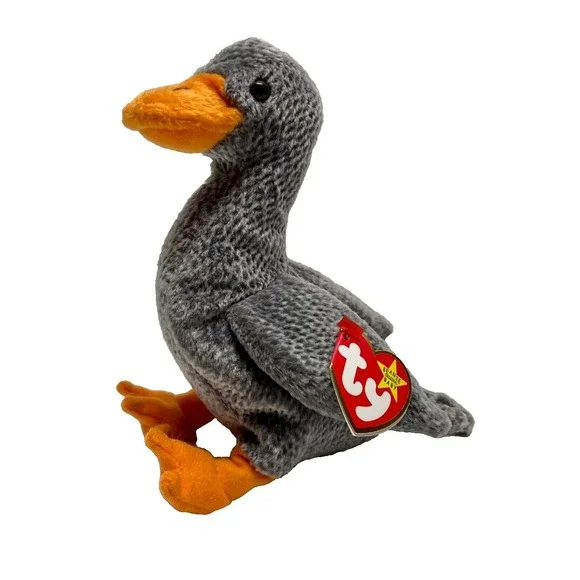 Vintage Ty Beanie Baby Honks Grey Goose 1999‎ Retired PE Pellets Rare (See Tags)