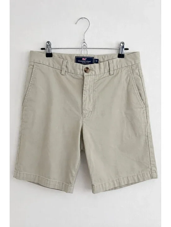 Vineyard Vines Men’s Chino Shorts Size 32 Khaki Stretch Cotton