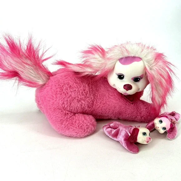Pink Puppy Surprise 2017 With 2 Babies Puppies By Just Play‎ Dog Plush Animal