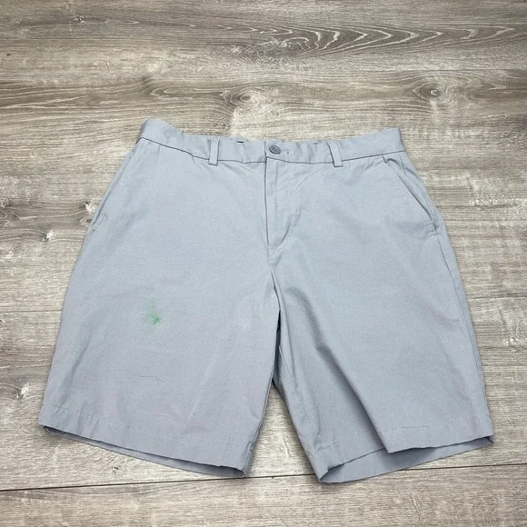 Vineyard Vines Shorts On-The-Go Mens 33‎ Gray Cotton Nylon Performance Golf 9