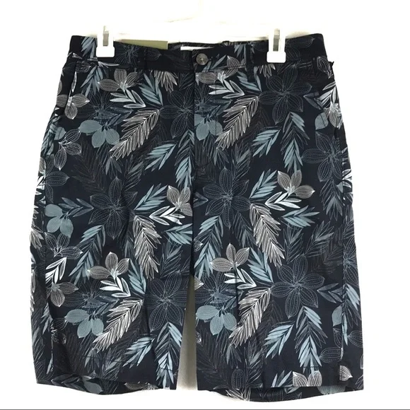 NWT Good Fellow Men’s Flat Front Shorts Tropical Size 30 W Summer Casual Preppy
