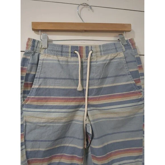 Urban pipeline 100% cotton S striped men's shorts coastal beach
