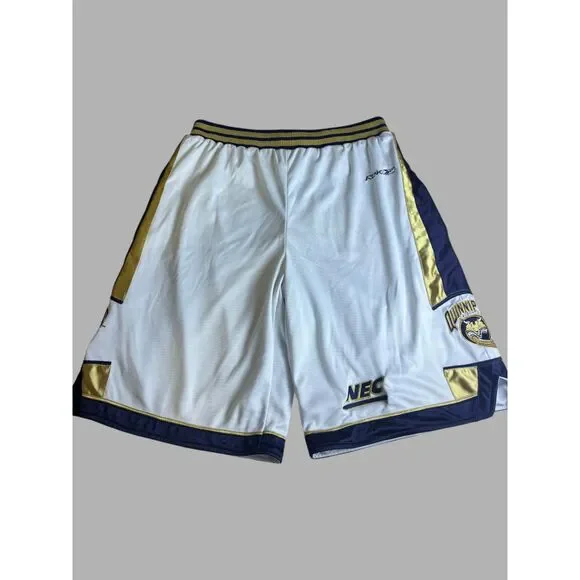 Reebok Quinnipiac Bobcats Basketball Shorts Men's Large White Navy Gold