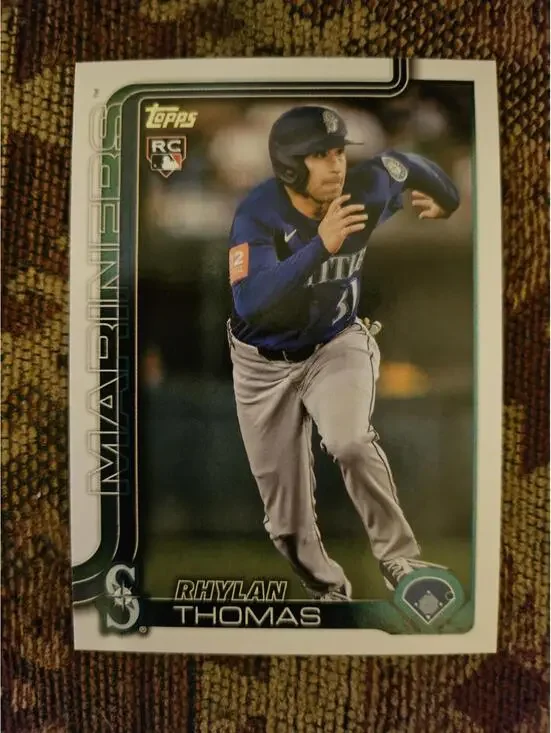 2025 Topps Update #US196 - Ryland Thomas - Mariners - Rookie Card