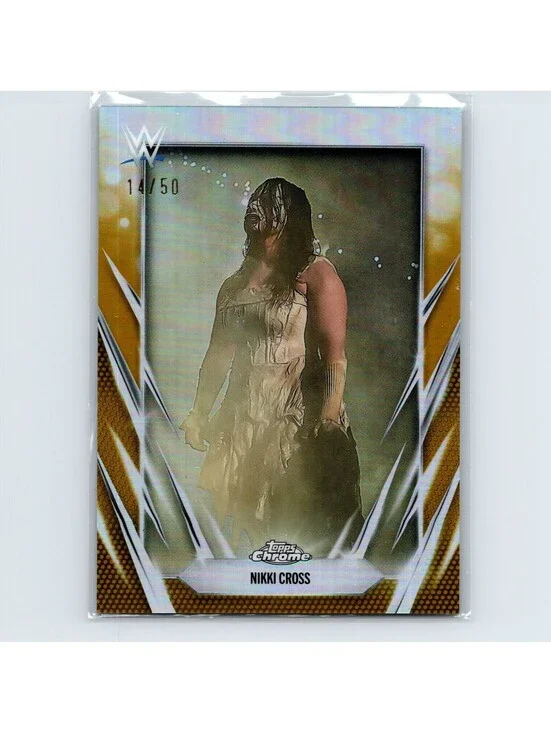2026 Topps Chrome WWE Nikki Cross #132 Gold Refractor #/50