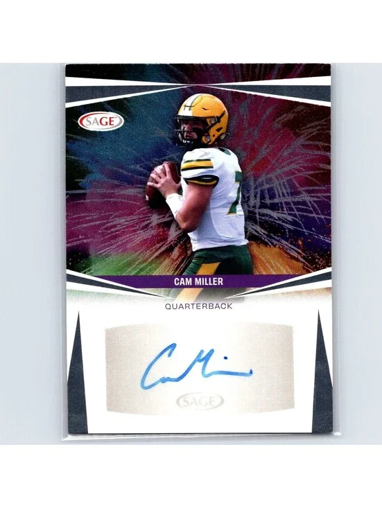 2025 SAGE - Cam Miller Autograph A-CM - North Dakota State