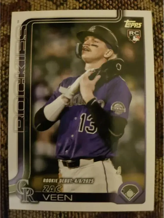 2025 Topps Update #US2 - Zac Veen - Rockies - Rookie Card