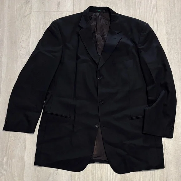 🔥BUNDLESALE Hugo Boss Classic Black Sport Coat Blazer Suit Jacket