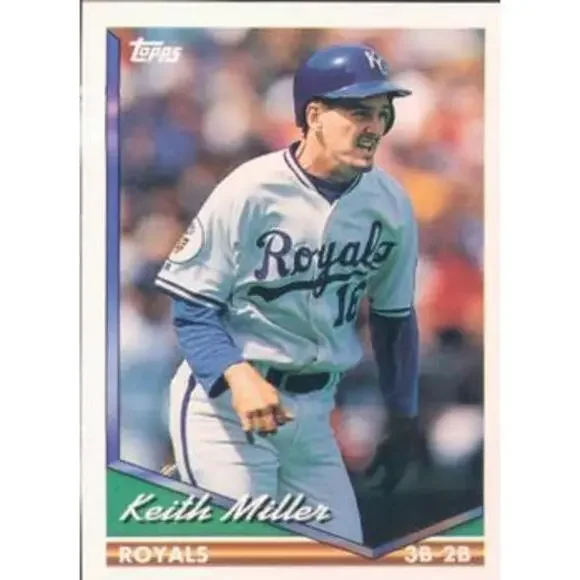 1994 Topps Keith Miller # 454 Kansas City Royals