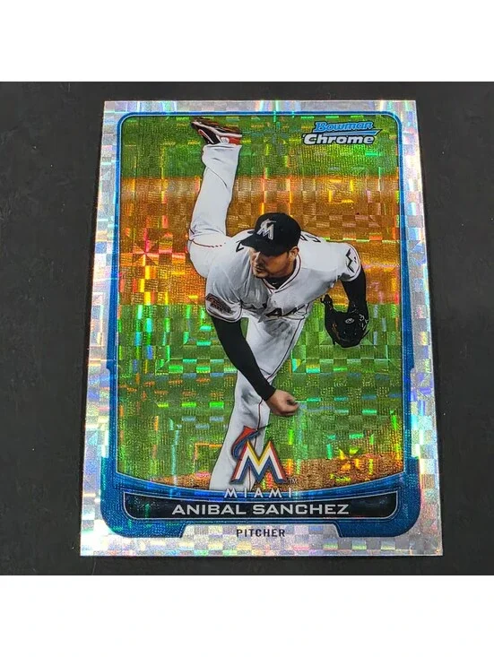 2012 Bowman Chrome - Anibal Sanchez #8 X-Fractor
