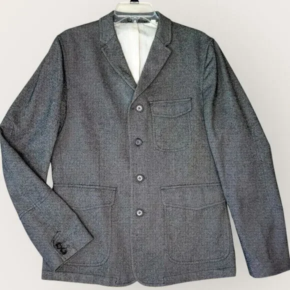 PLECTRUM Ben Sherman Slim Fit Sportcoat Blazer Jacket 4 Buttons Men Size L Gray