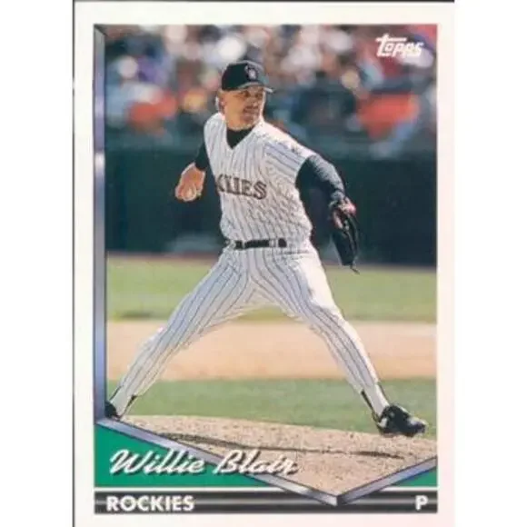 1994 Topps Willie Blair # 439 Colorado Rockies