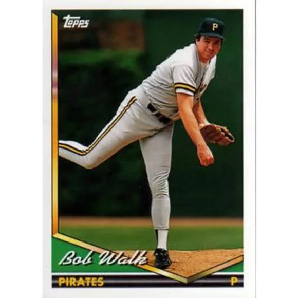 1994 Topps Bob Walk # 434 Pittsburgh Pirates
