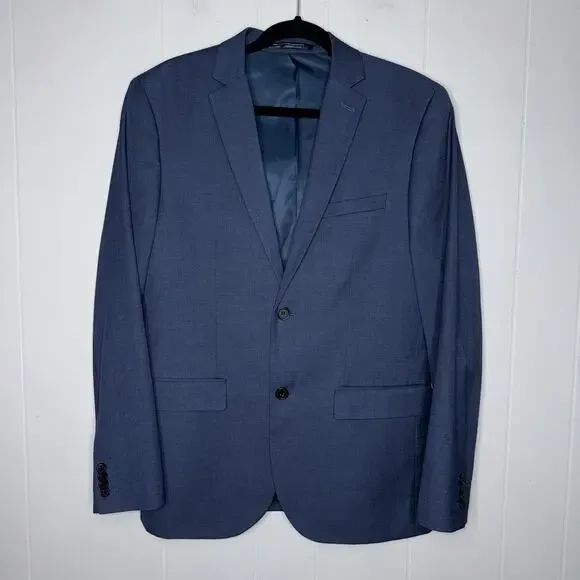 H&M Men’s Slim Fit Blazer Sport Coat Navy Blue Size 40R