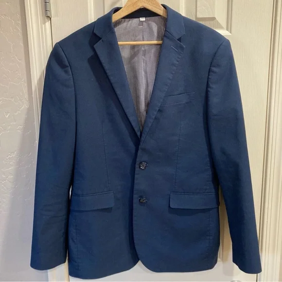 Express Men’s Navy Extra Slim Fit Blazer Jacket Sport Coat Size 38R