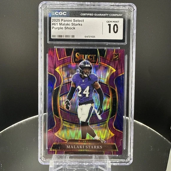 2025 Panini Select Malaki Starks #61 Concourse Level Purple Shock RC /699