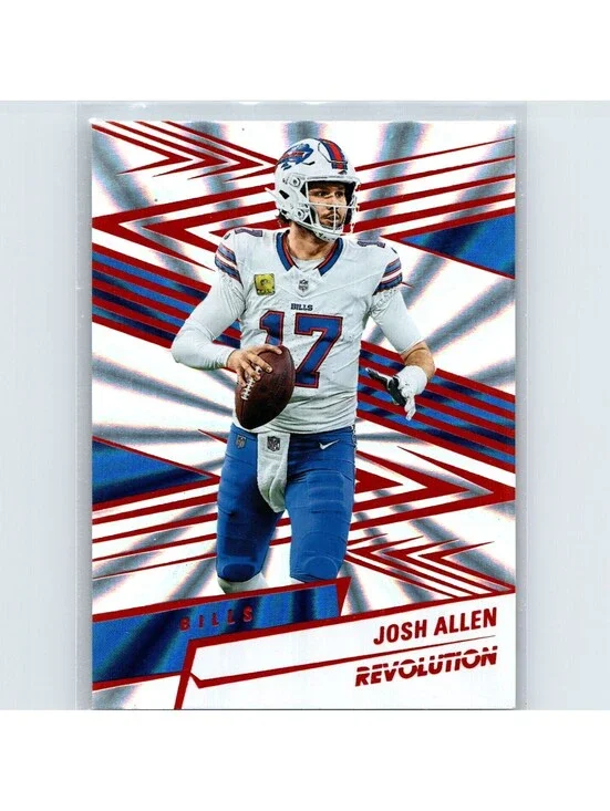 2025 Panini Revolution Football - Josh Allen #182 - Sunburst /18 - Buffalo Bills