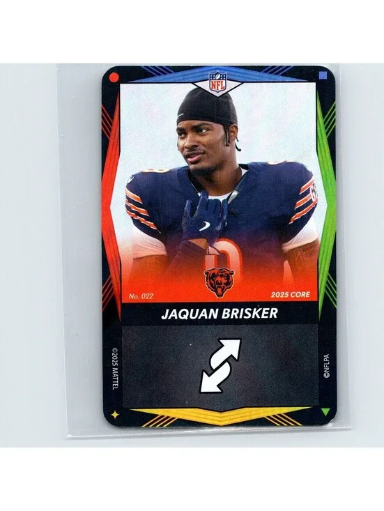 2025 Uno Elite NFL Core - Jaquan Brisker #022 - Wild - Chicago Bears