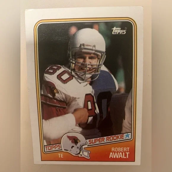 Topps Robert Football Rookie Trading Card - White/Red “1988”