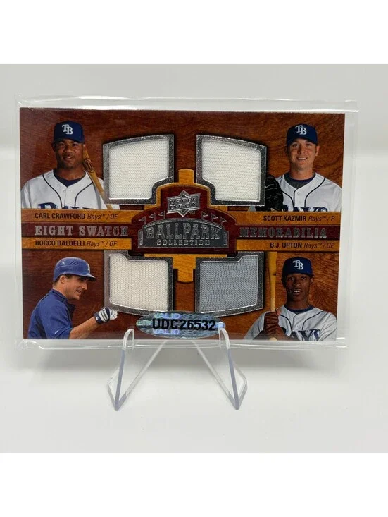 2008 Ballpark Collection - Tampa Bay Rays / Miami Marlins - 8 Swatch Relic