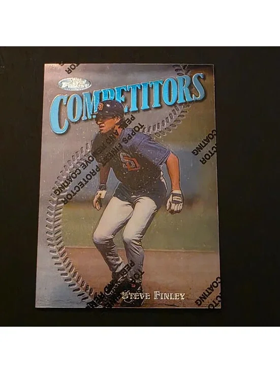 1997 Topps Finest - Uncommon - Silver Steve Finley #314