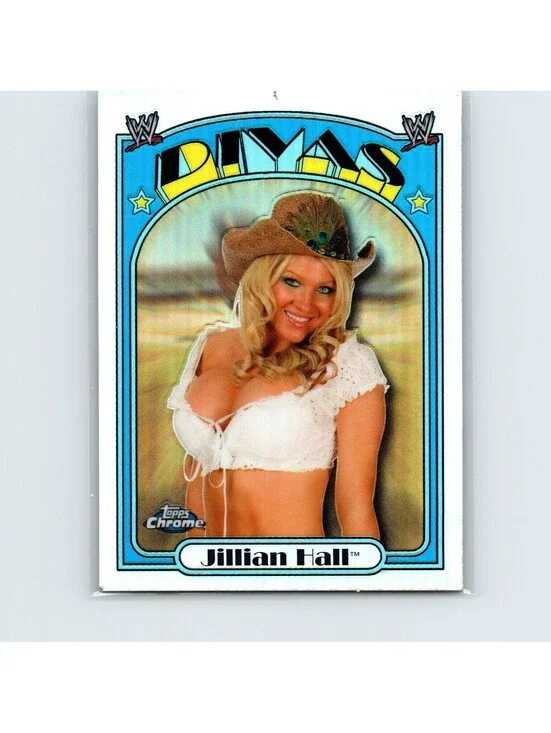 2007 Topps Chrome Heritage II WWE Jillian Hall #68 Refractors