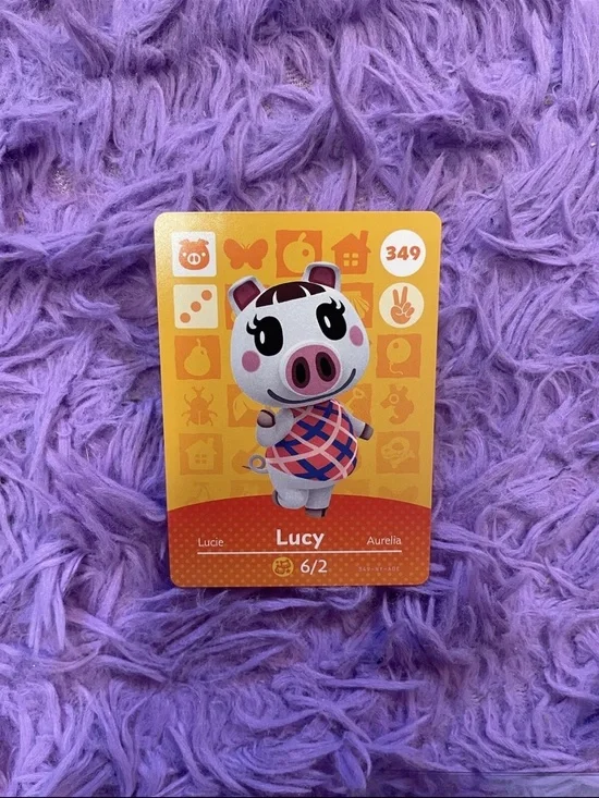 Animal crossing amiibo card Lucy