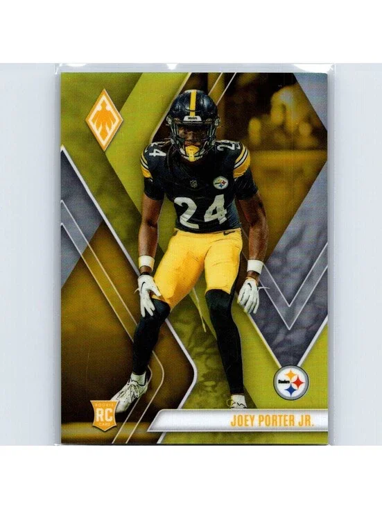 2023 Panini Phoenix Joey Porter RC #157 Yellow #'d 21/75 Pittsburgh Steelers