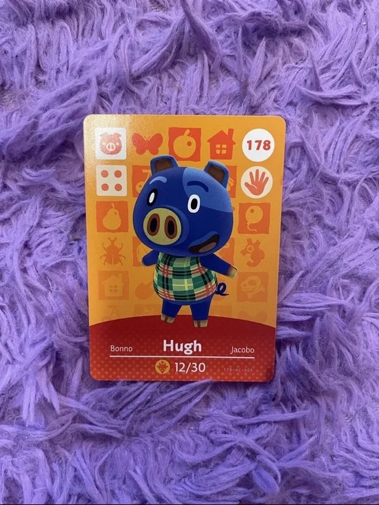 Amiibo Card - Hugh (Blue Pig)
