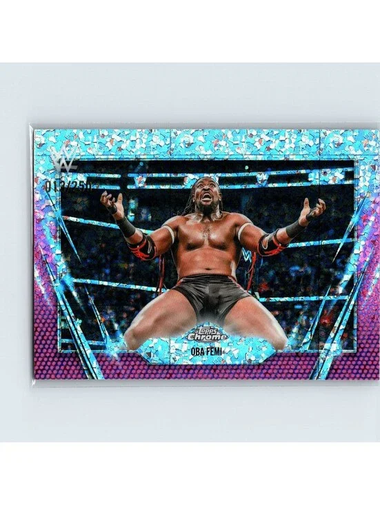 2026 Topps Chrome WWE Oba Femi #120 Pink Mini Diamonds Refractor #/250 NXT