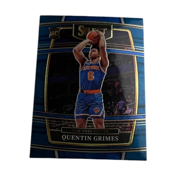 2021-22 Panini Select Quentin Grimes No 24 Concourse Blue Prizm Rookie‎ Card RC
