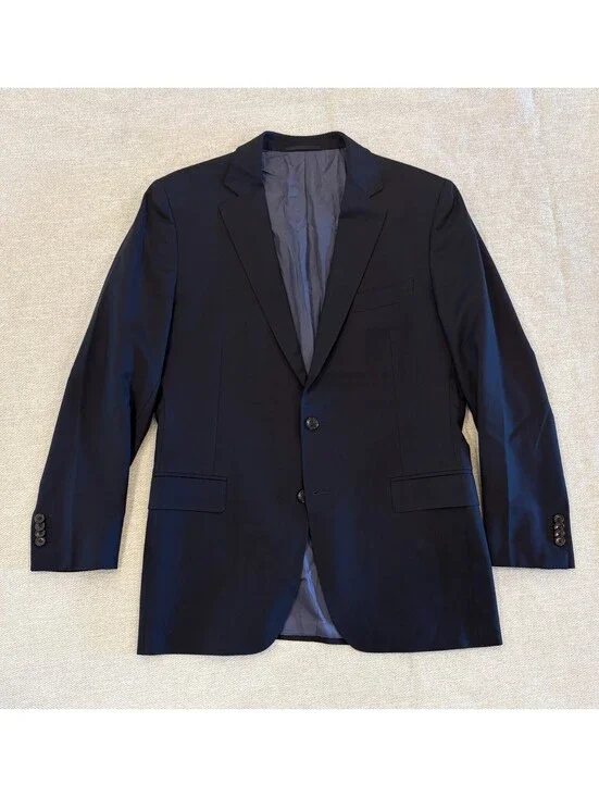 Suitsupply Super 110s Pure Wool 2-Button Suit Jacket Blazer Navy Blue Mens 40R