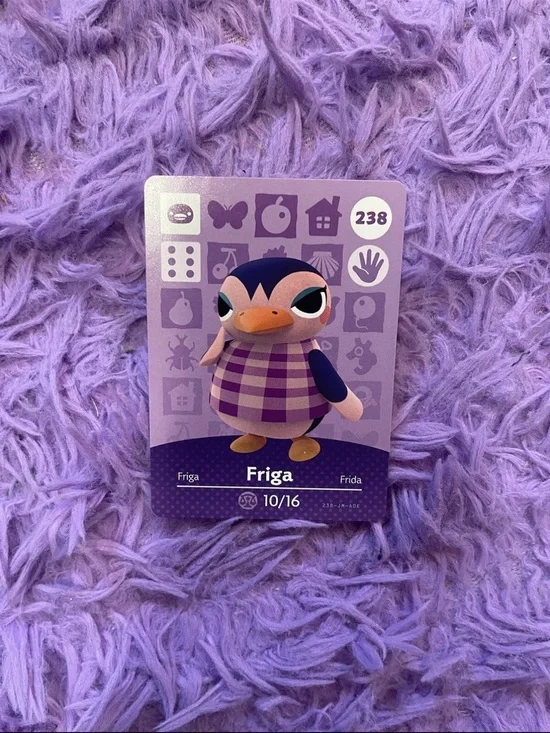 Animal crossing amiibo card Friga