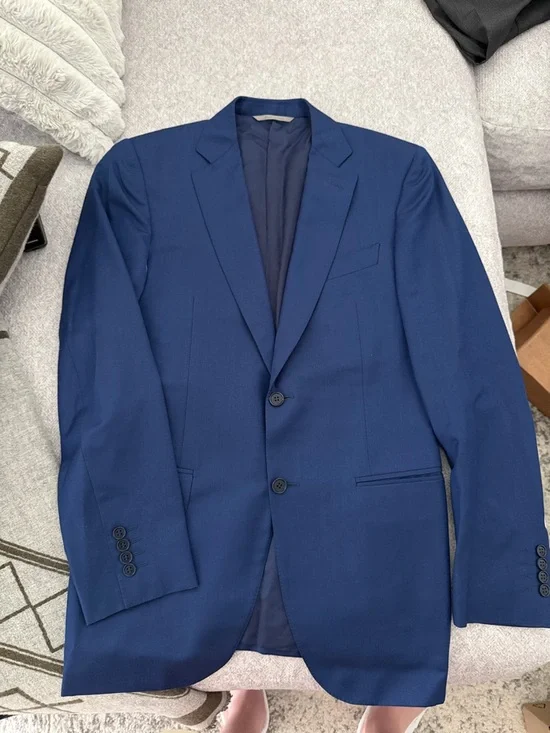 Canali Men's Deep Blue Two-Button Suit - Electric Blue
