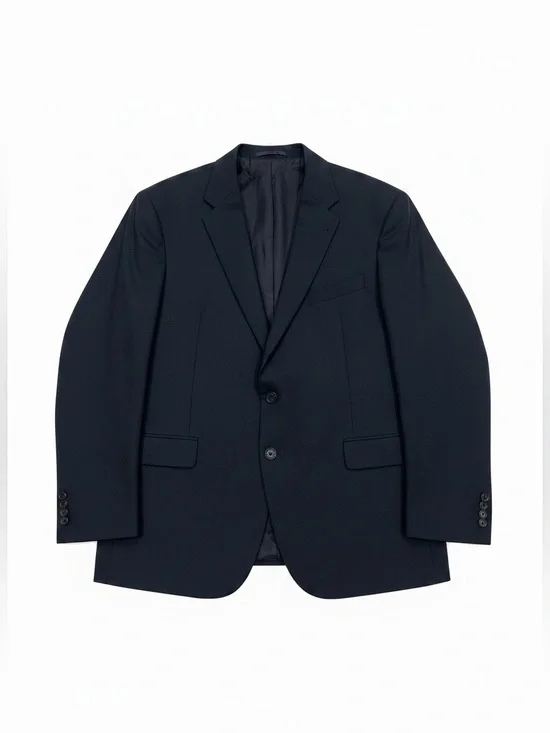 Joseph Abboud Marzotto Super 100’s Wool Sport Coat Suit Jacket Navy Blue 48R