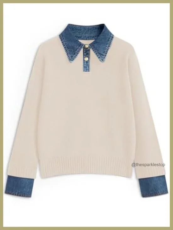 Oversized V-Neck Sweater for Women Long Sleeve Pullover Soft Knit Top