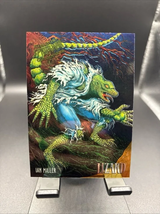 1995 Fleer Ultra Spider-Man Golden Web Lizard #5 Of 9 Ian Miller