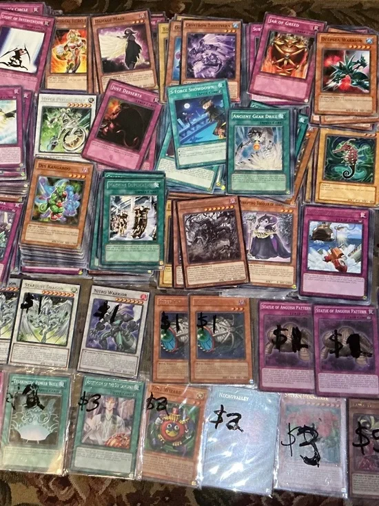 2500+ Konami Yugioh Cards 1st Edition & Unlimited Mostly regular but some Foils