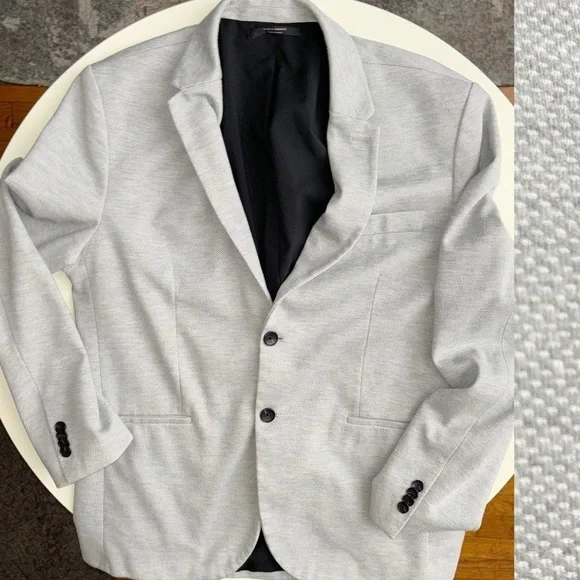 Zara Essentials Men’s Blazer Jacket Size XL Gray