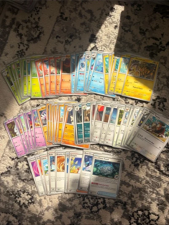 Stellar Crown Binder Builder Lot | 63 Unique Cards | Set Starter Collection