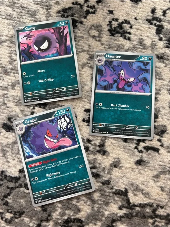 Gastly, Haunter & Gengar Evolution Lot | Paldean Fates | ✨5/$25✨