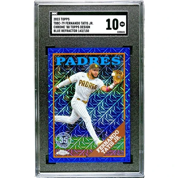 2023 Topps 88 Chrome Blue Mojo Refractor T88C-79 Fernando Tatis Jr. /150 SGC 10