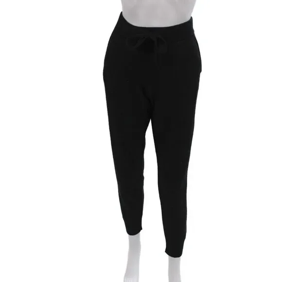 Minnie Rose Womens Cashmere Jogger Pants Black Size L
