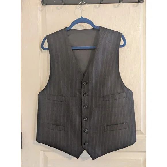 100% Wool Vest Men's Size 44 (Tommy Hilfiger?) Formal Occasion