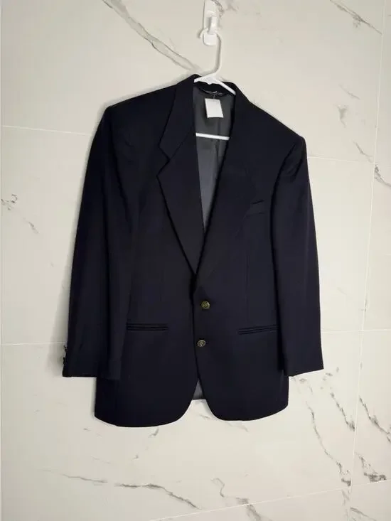 Blazer sport coat Pierre Cardin Union Made In USA Blue 34R Designer Classic