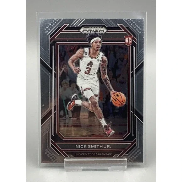 2023 Panini Prizm Draft Picks Nick Smith Jr. Rookie #50 Arkansas‎ Razorbacks RC
